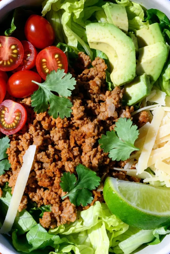 Zesty Beef Taco Salad Bowl