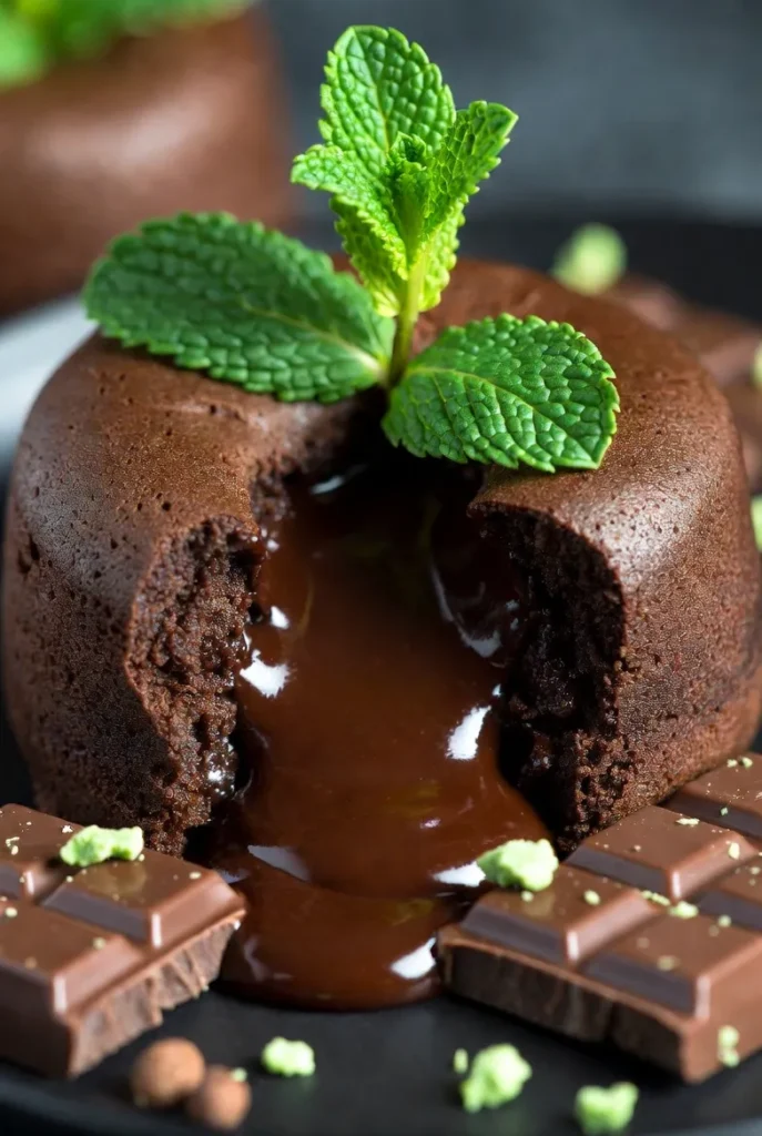 Mint Chocolate Lava Cake