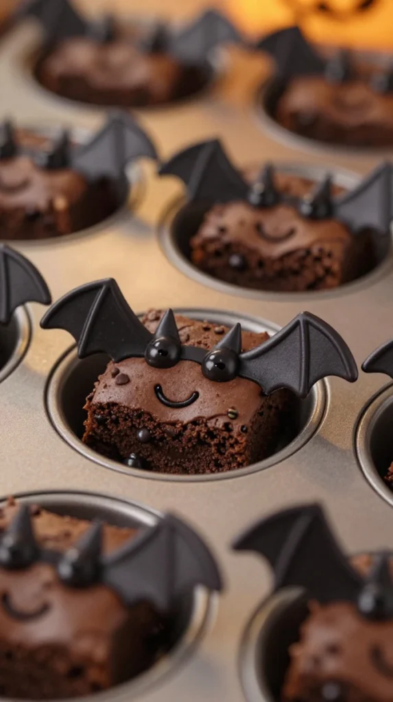 Bat Wing Brownie Bites