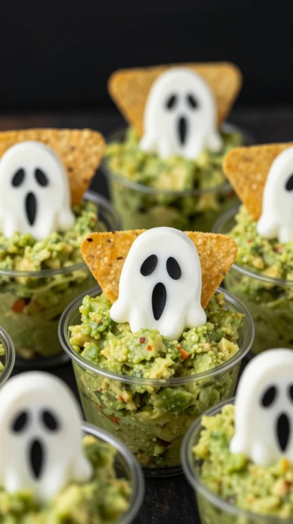 Ghost Guacamole Cups