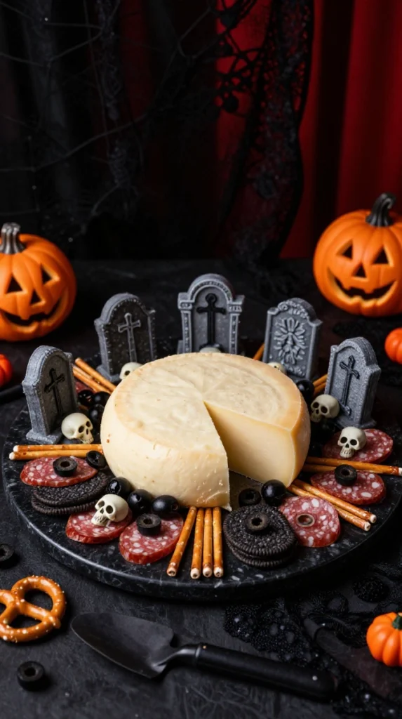 Graveyard Cheese Ball Bites