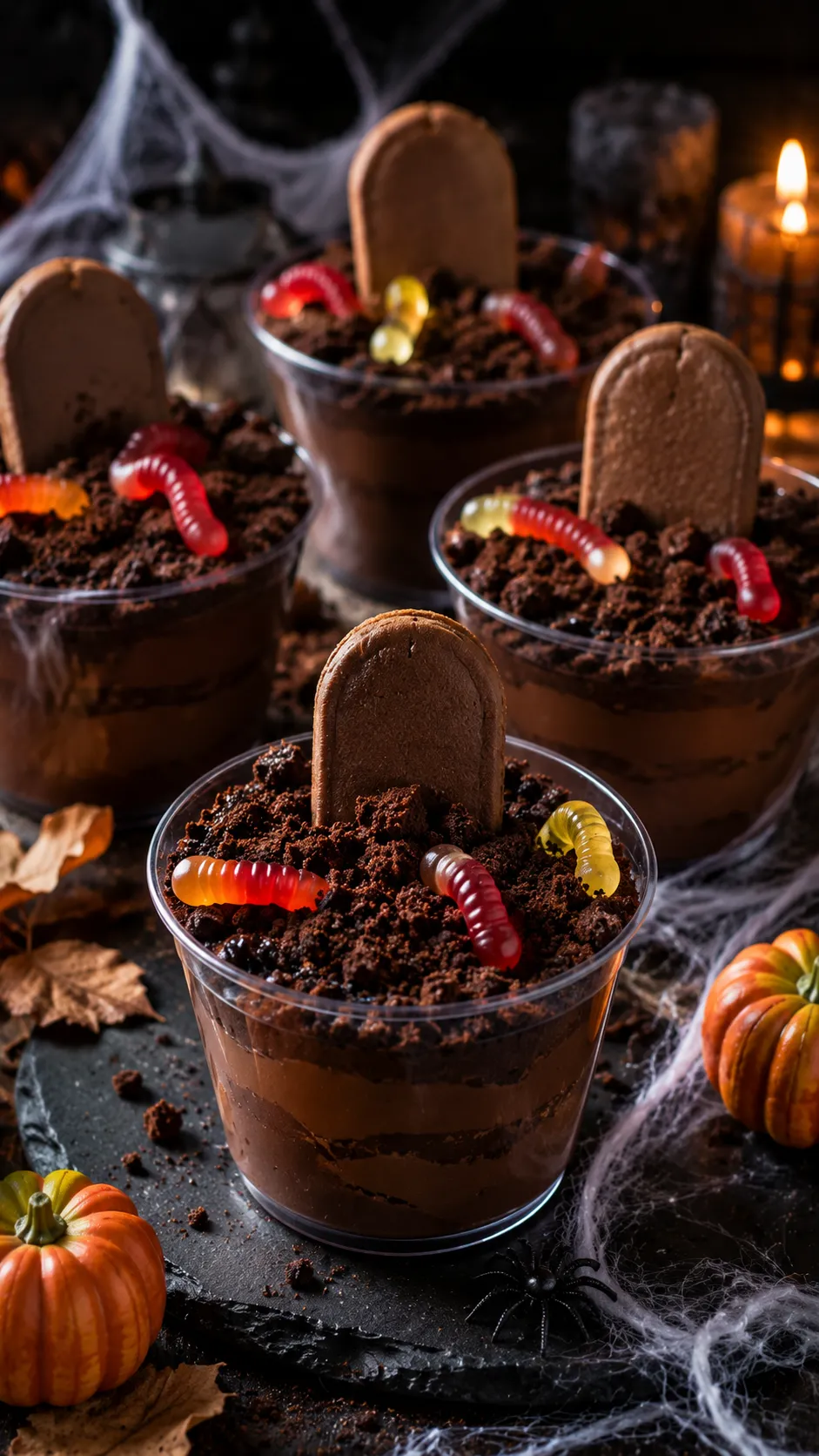 Graveyard Chocolate Dirt Cups