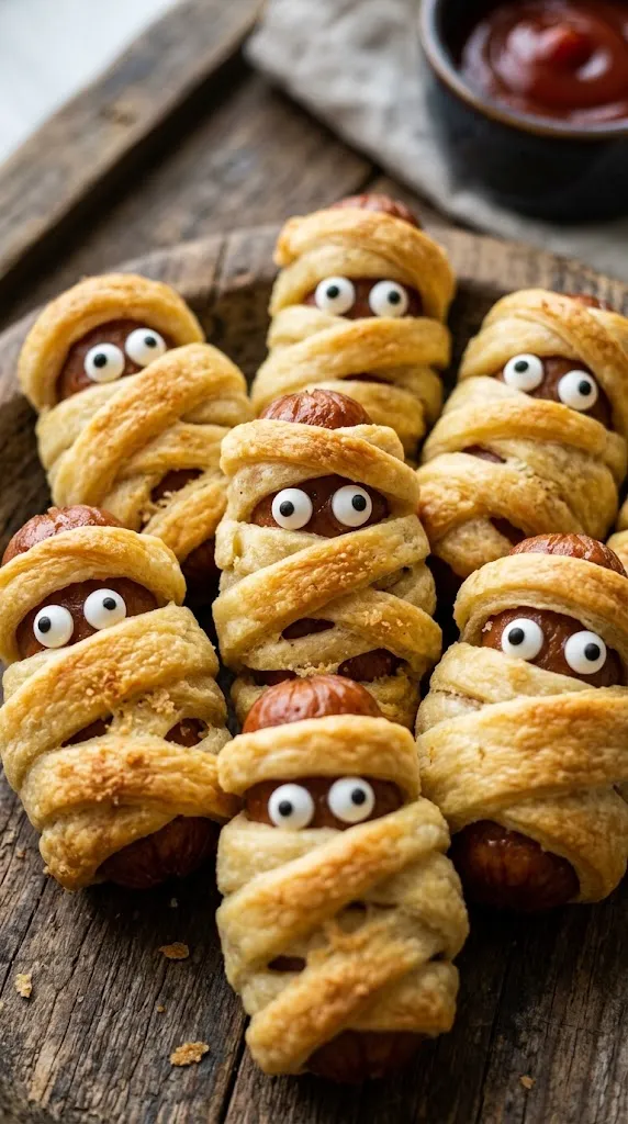 Mini Mummy Hot Dog Bites