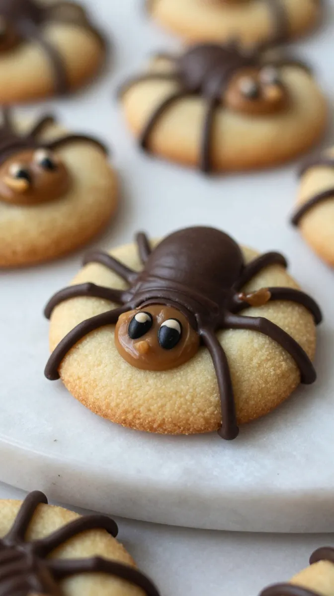 Peanut Butter Spider Cookies