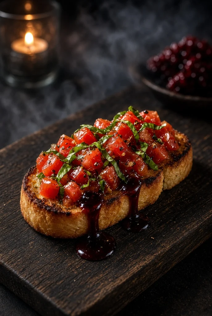 Vampire Bite Bruschetta