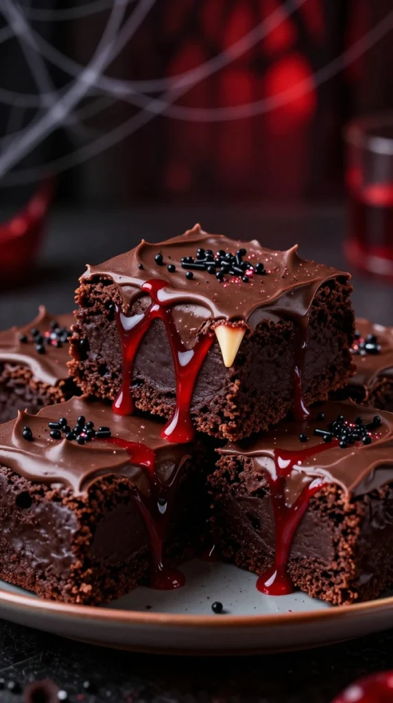 Vampire Fang Brownies