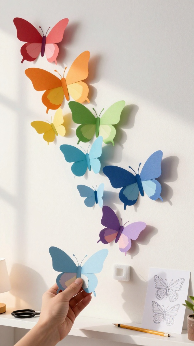 3D Paper Butterflies That Pop