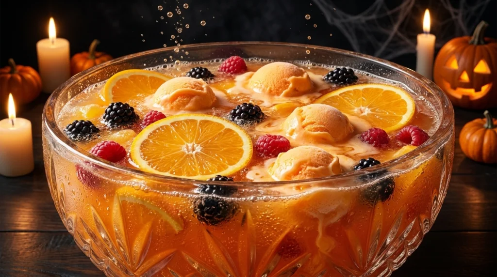 8 Orange Non-Alcoholic Halloween Punch Recipes