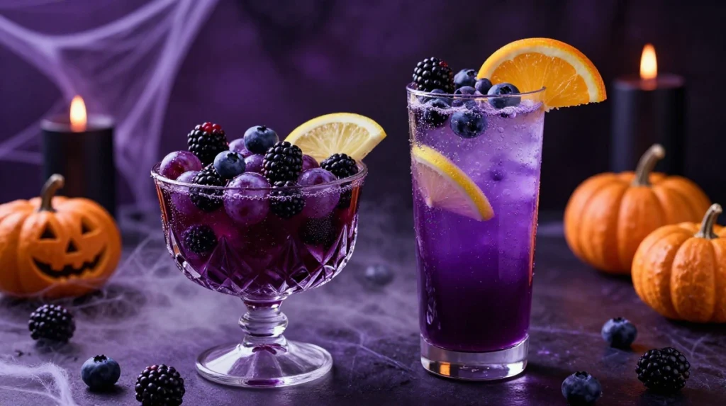 8 Purple Non-Alcoholic Halloween Punch Recipes That Look Wickedly Good at Any Spooky Party