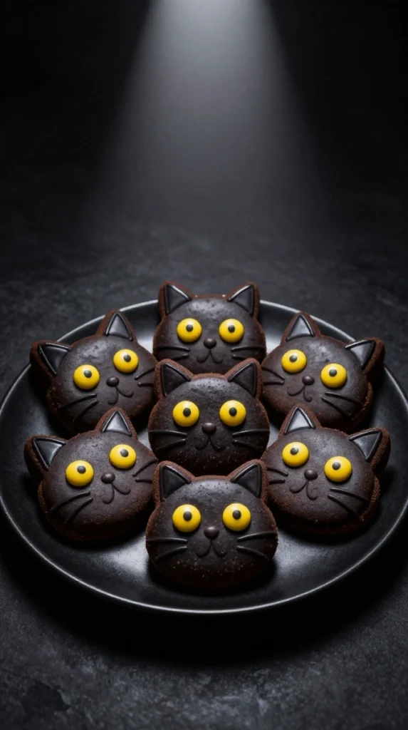 Black Cat Chocolate Cookies