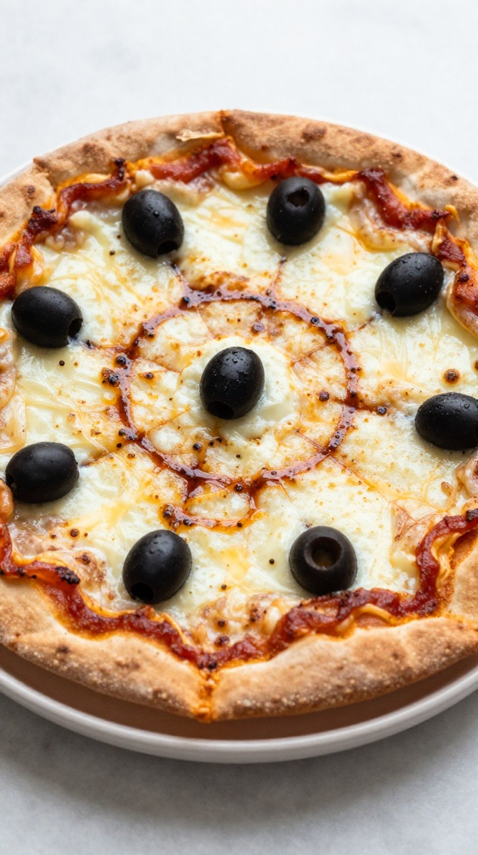 Black Olive Spider Web Margherita