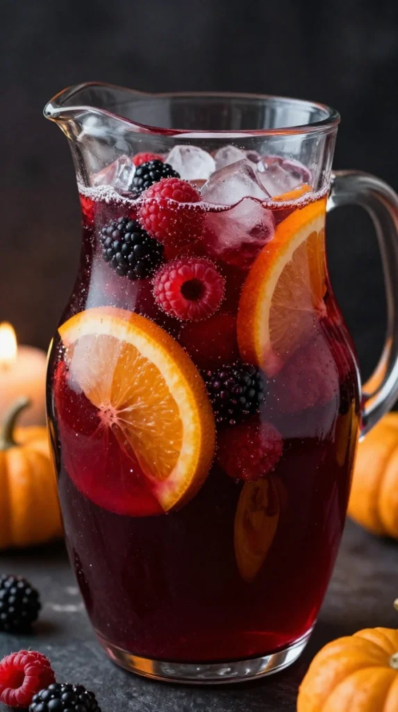 Blood Orange Berry Halloween Punch