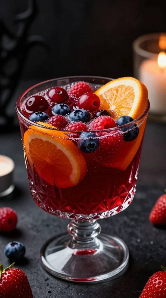 Bloody Berry Halloween Punch