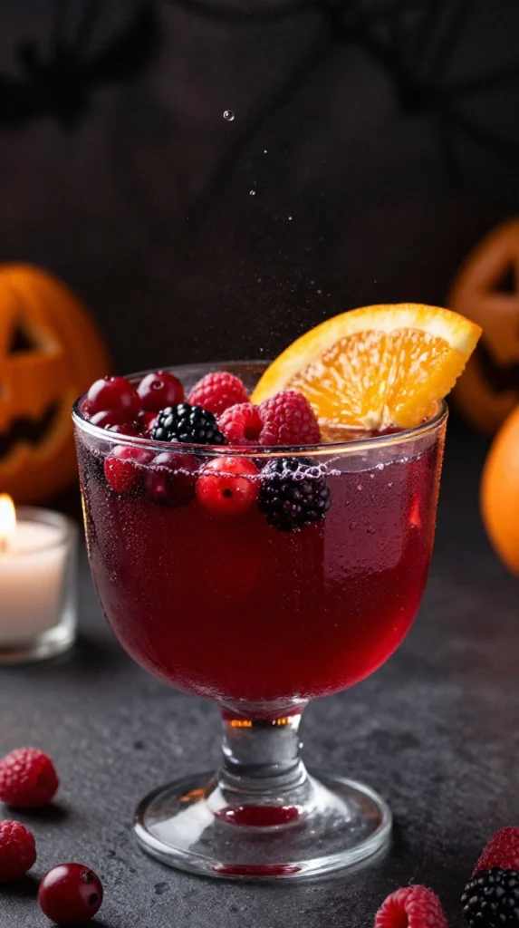 Bloody Berry Halloween Punch