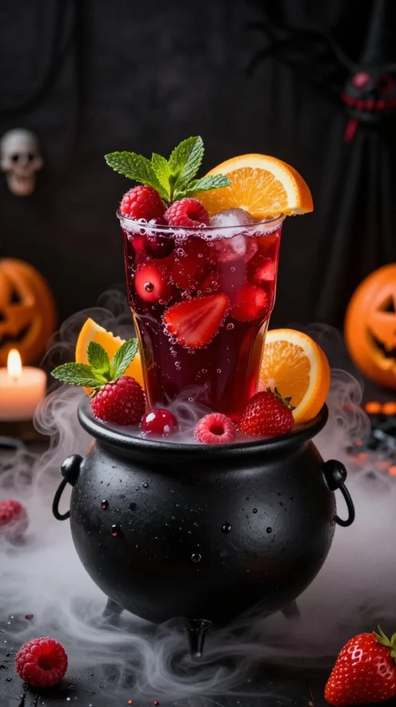 Bubbling Cauldron Halloween Punch