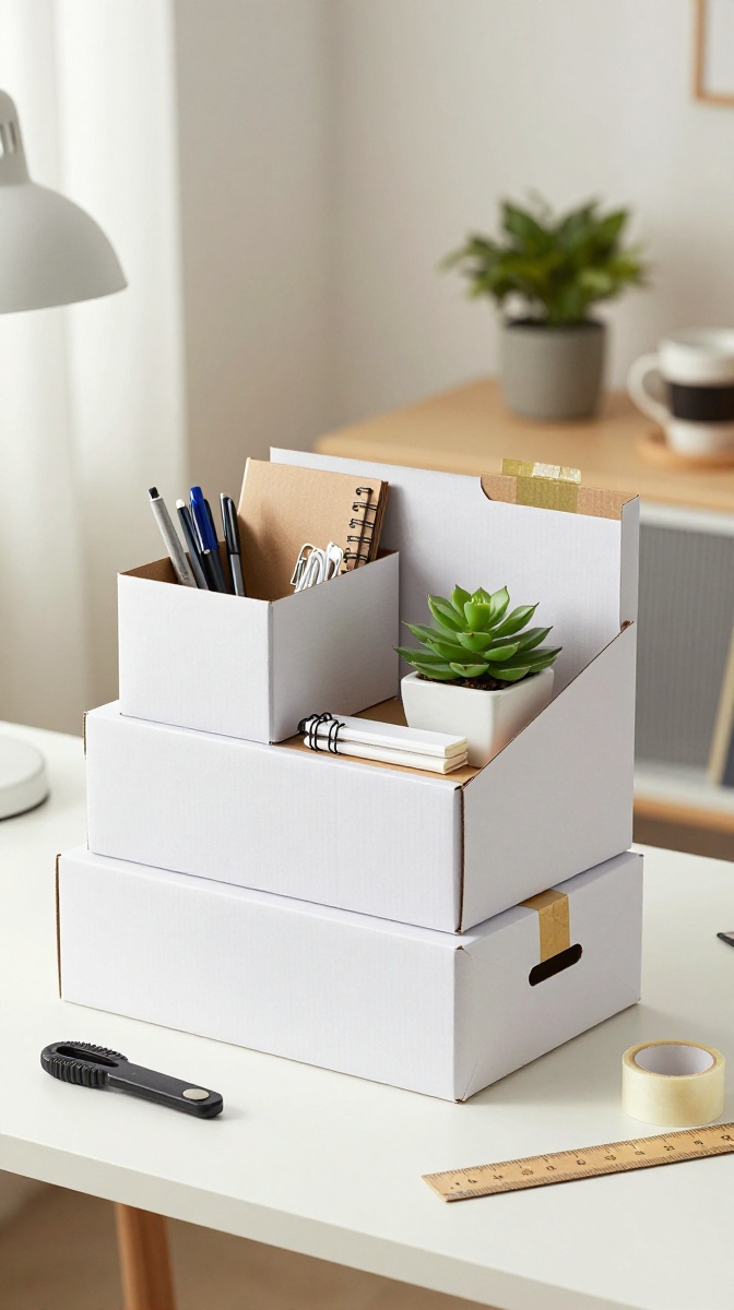 Cardboard Box Organizers for People Who Lose Their Key