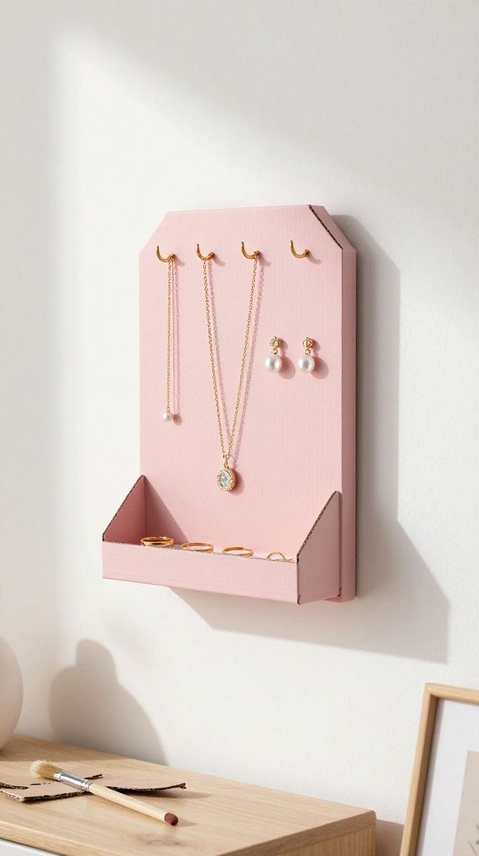 Cardboard Jewelry Holder