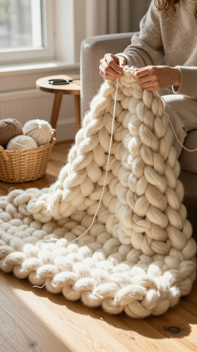 Chunky Knit Blanket