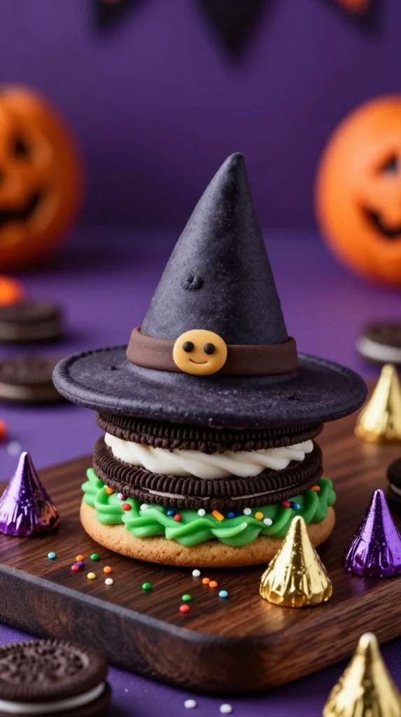 Classic No-Bake Oreo Witch Hats