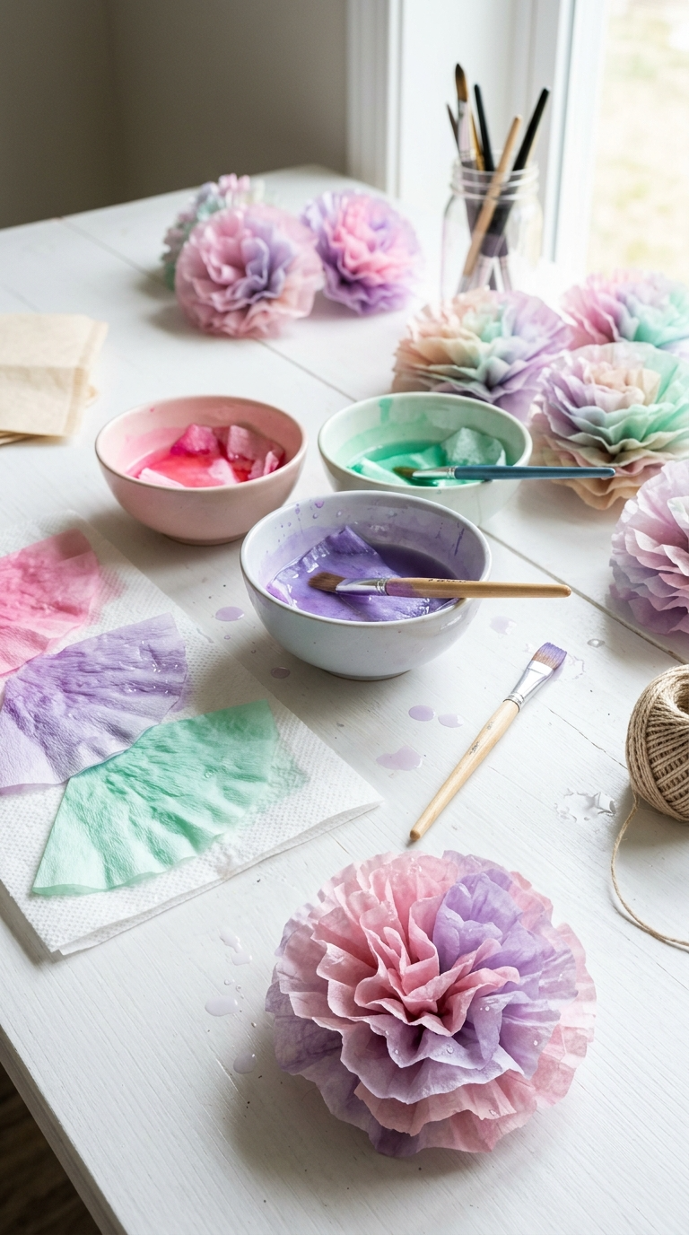 Coffee Filter Flowers for Cozy Vibes