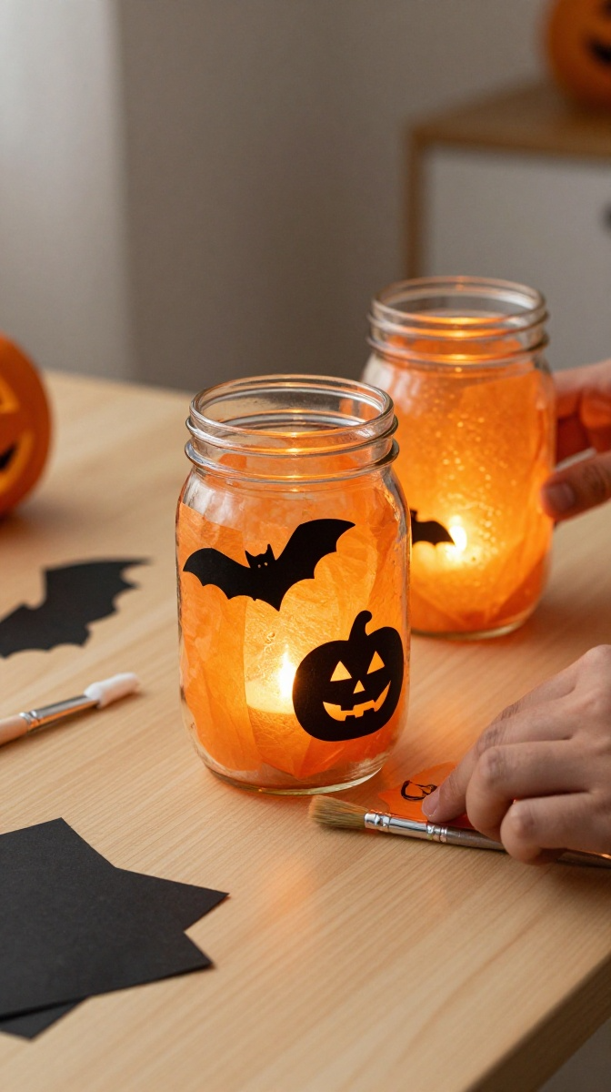 Create a DIY Halloween Mason Jar Lantern