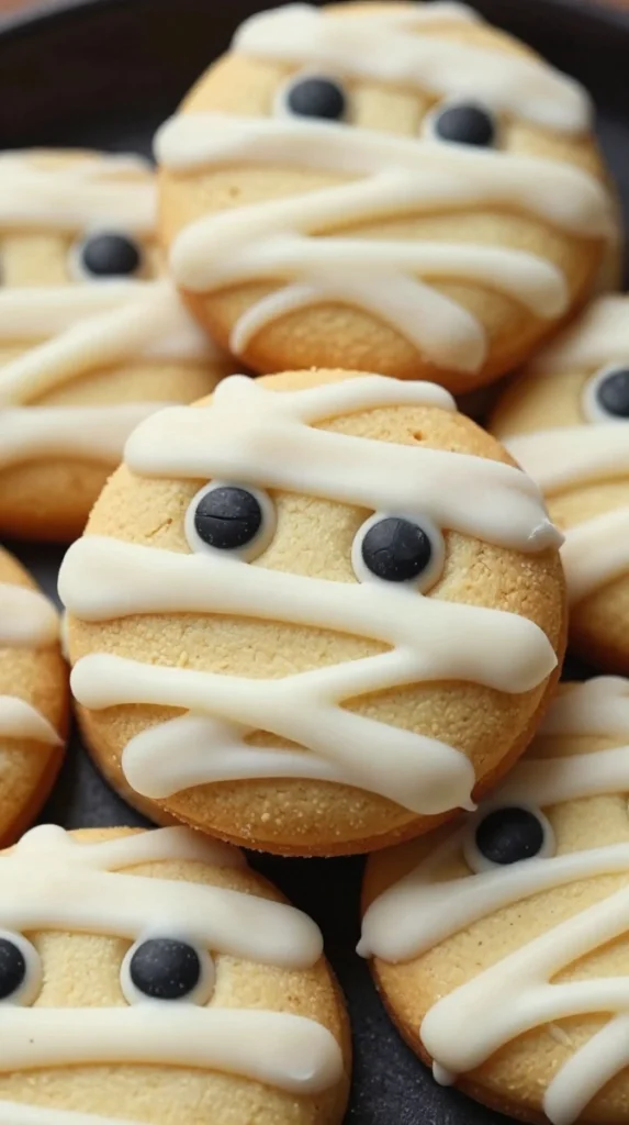 Creepy-Cute Mummy Cookies