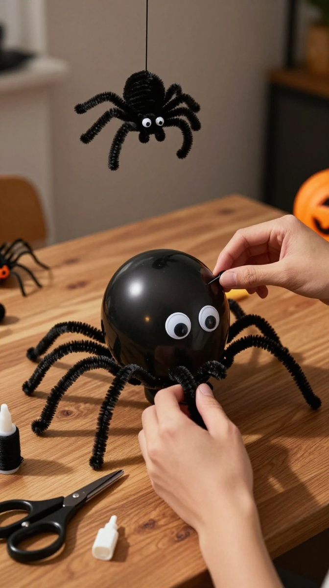 Creepy Hanging Spider Decorations