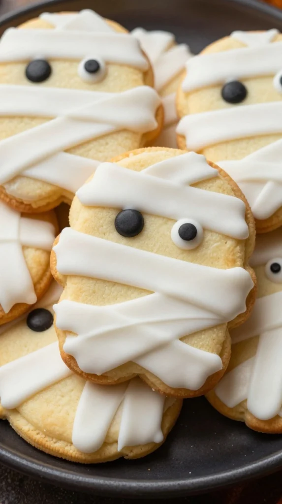 Creepy Mummy Sugar Cookies