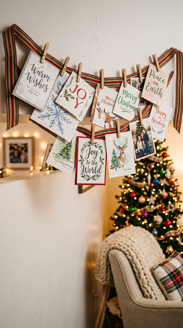 DIY Christmas Card Display