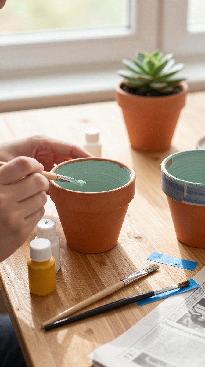 DIY Painted Terracotta Pot