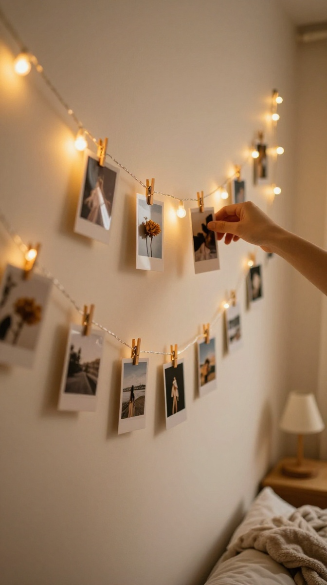 DIY Photo Clip String Lights