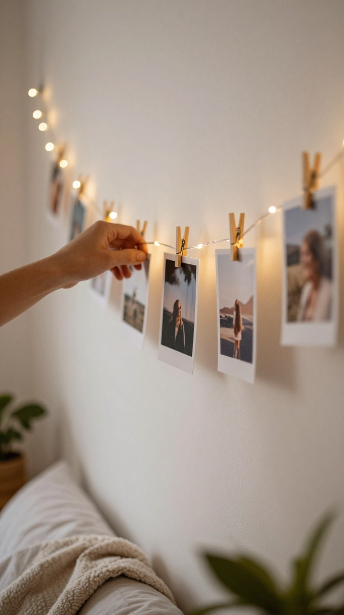 DIY Photo Clip String Lights
