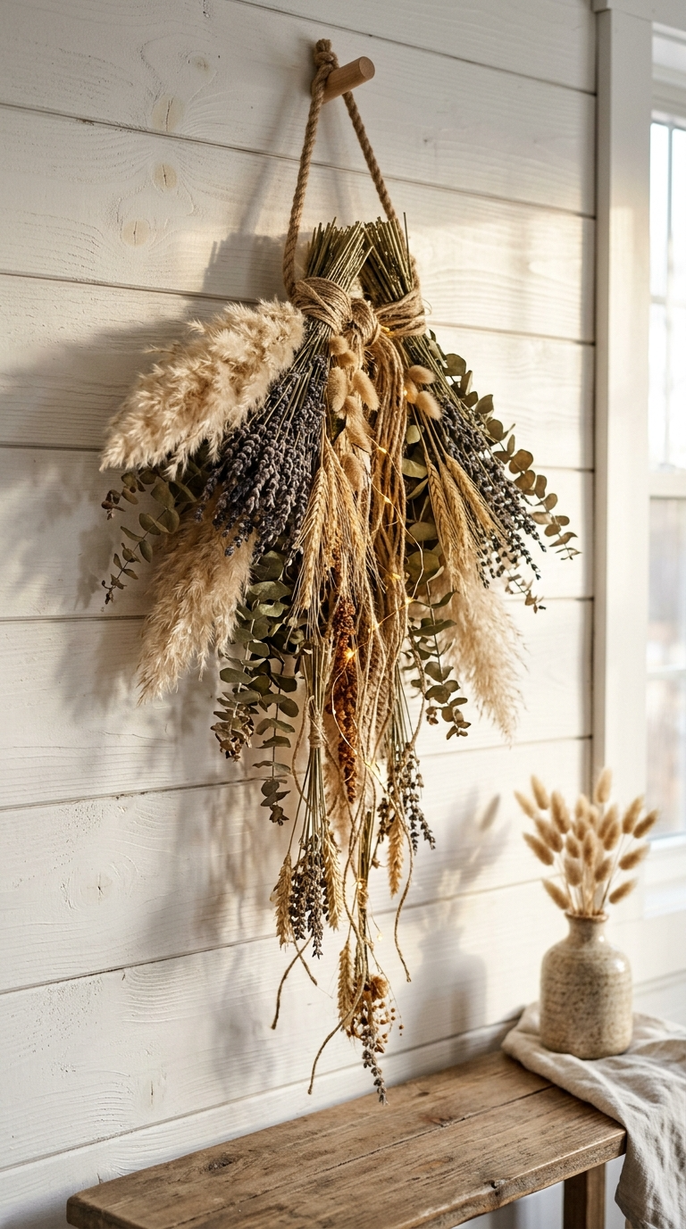 Dried Floral Wall Hanging