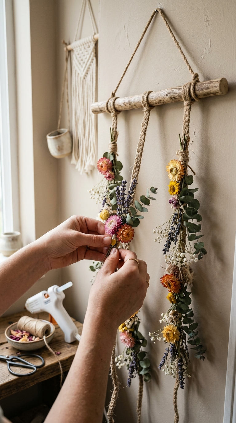 Dried Flower Wall Hanging