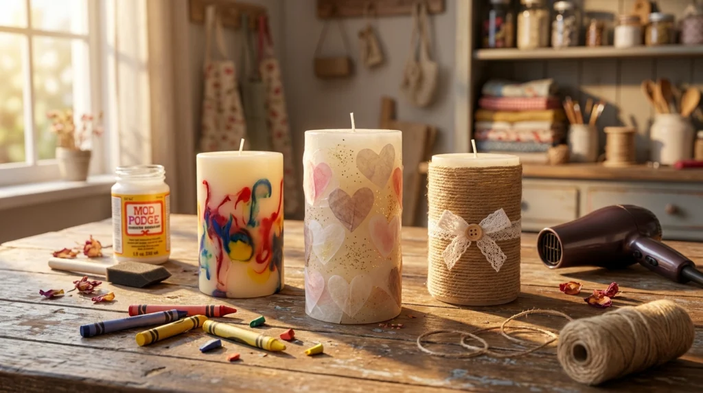 Easy DIY Candle Decoration Ideas
