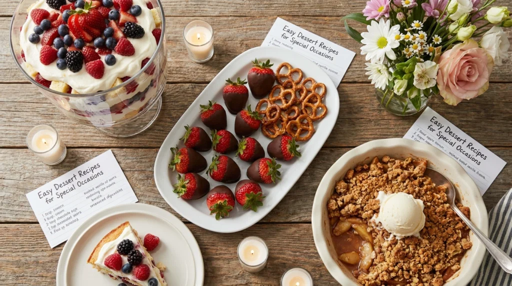  Easy Dessert Recipes for Special Occasions