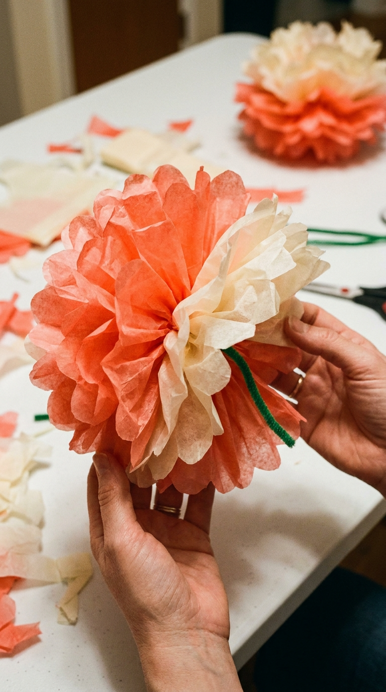 Easy Paper Flower #2 Tissue Paper Pom-Poms