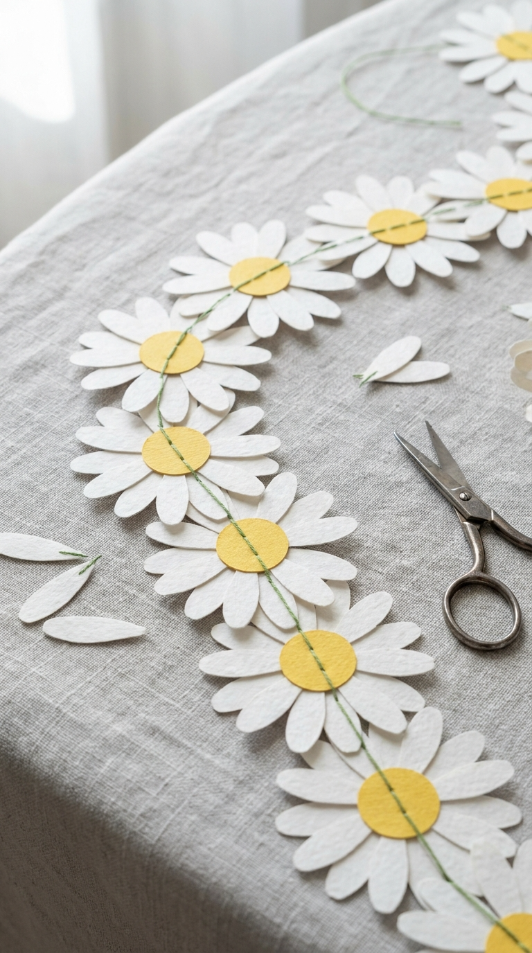 Easy Paper Flower #4 Layered Daisy Chain