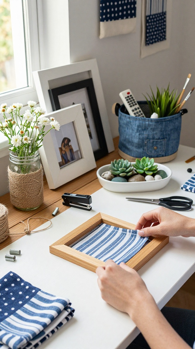 Fabric Scrap Wall Art