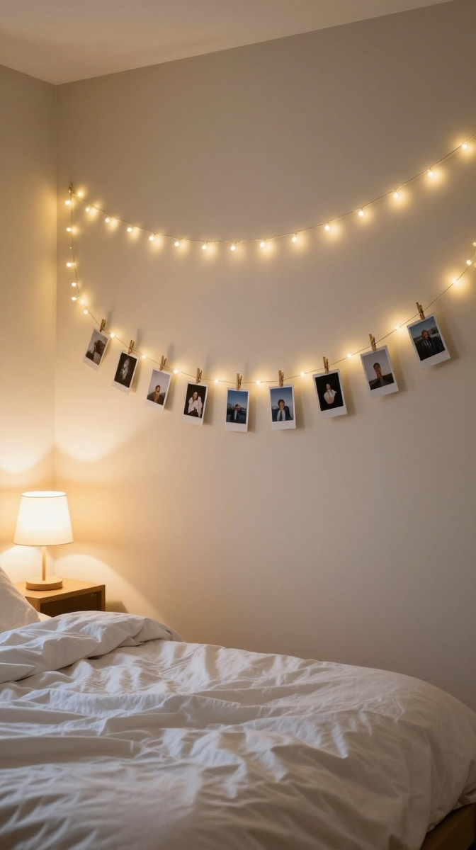 Fairy Light Photo Wall