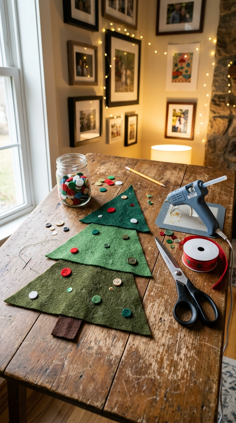 Felt Christmas Tree Wall Hanging