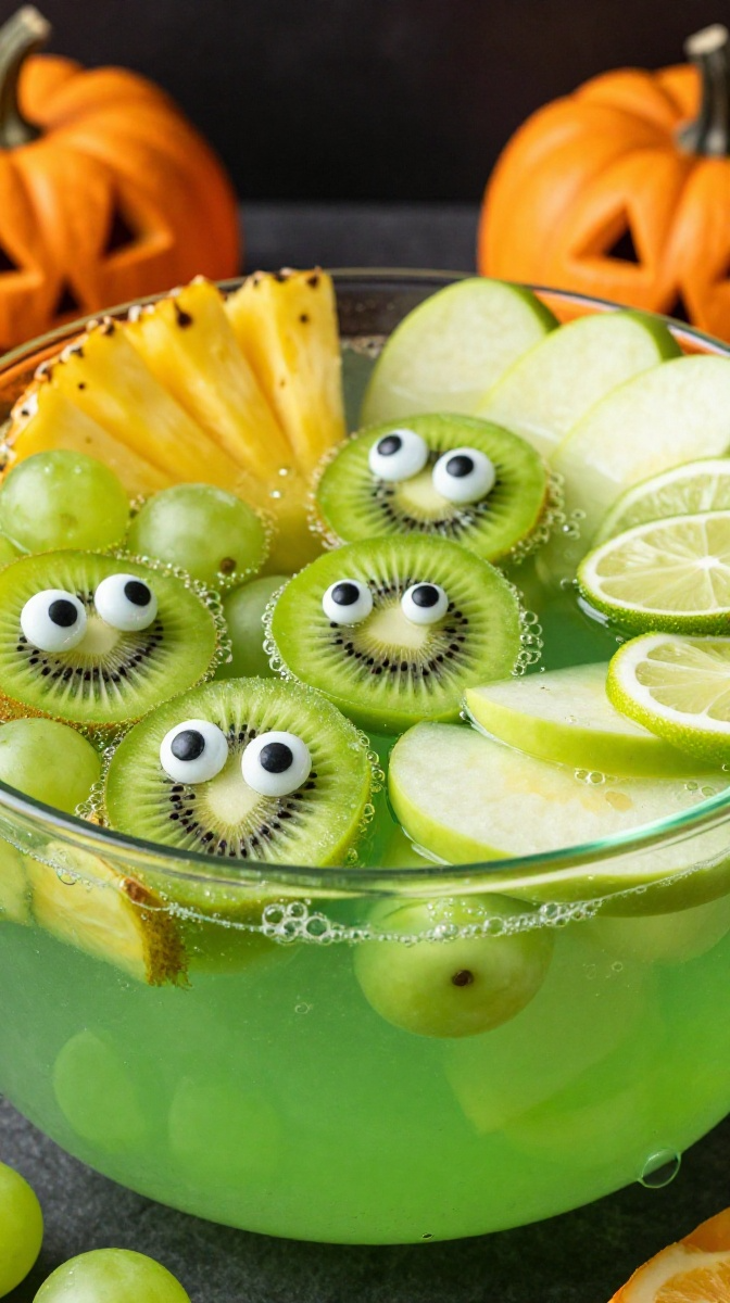 Fizzy Frankenstein Fruit Punch