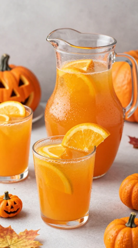 Fizzy Orange Pumpkin Punch