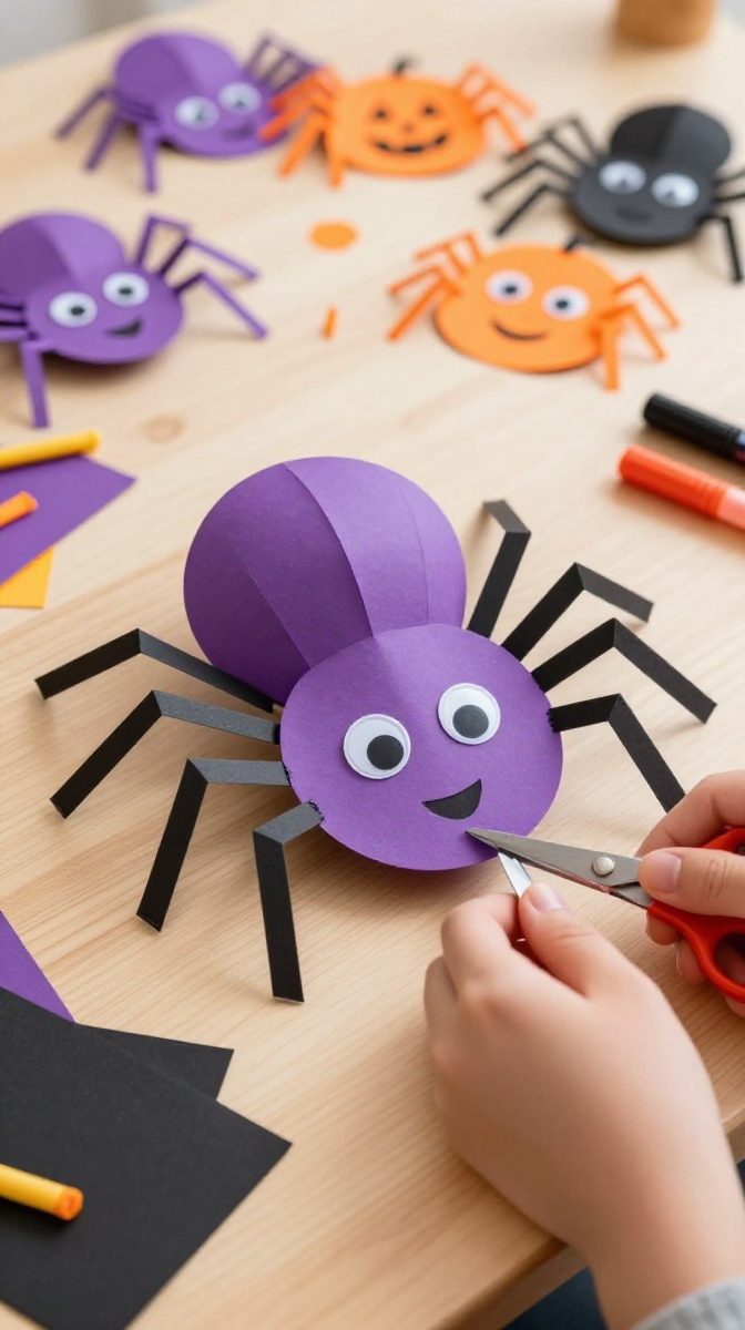 Friendly Halloween Spider Craft