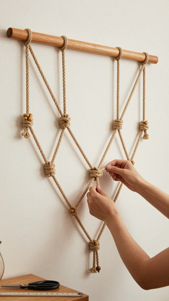 Geometric Rope Wall Hanging