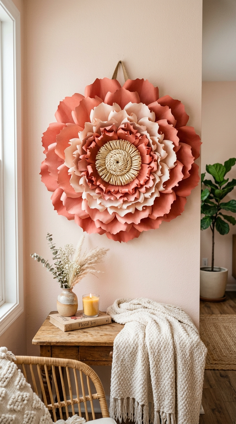 Giant Paper Flowers for Wall Decor
