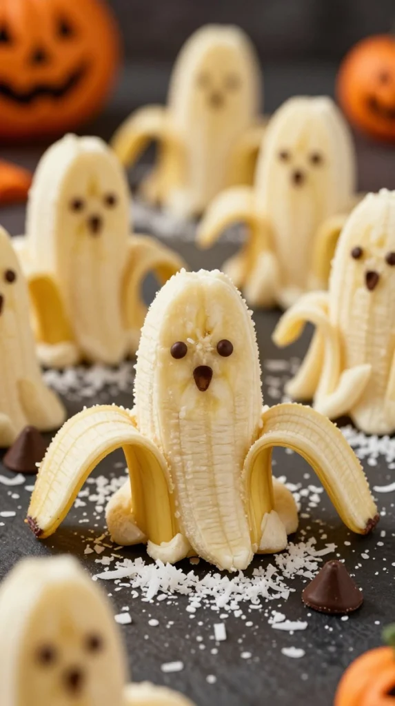 Halloween Banana Ghosts