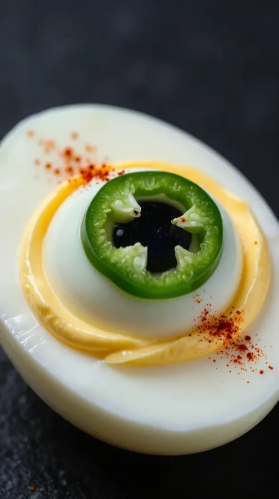 Halloween Deviled Egg Eyeballs