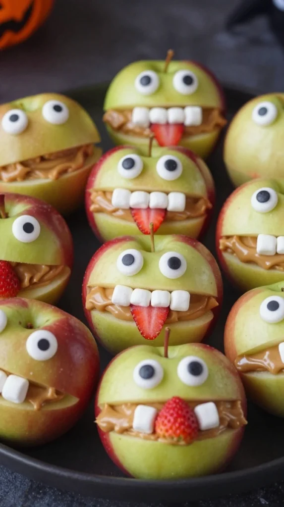 Halloween Monster Apple Bites