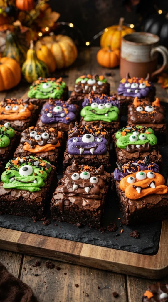 Halloween Monster Brownies